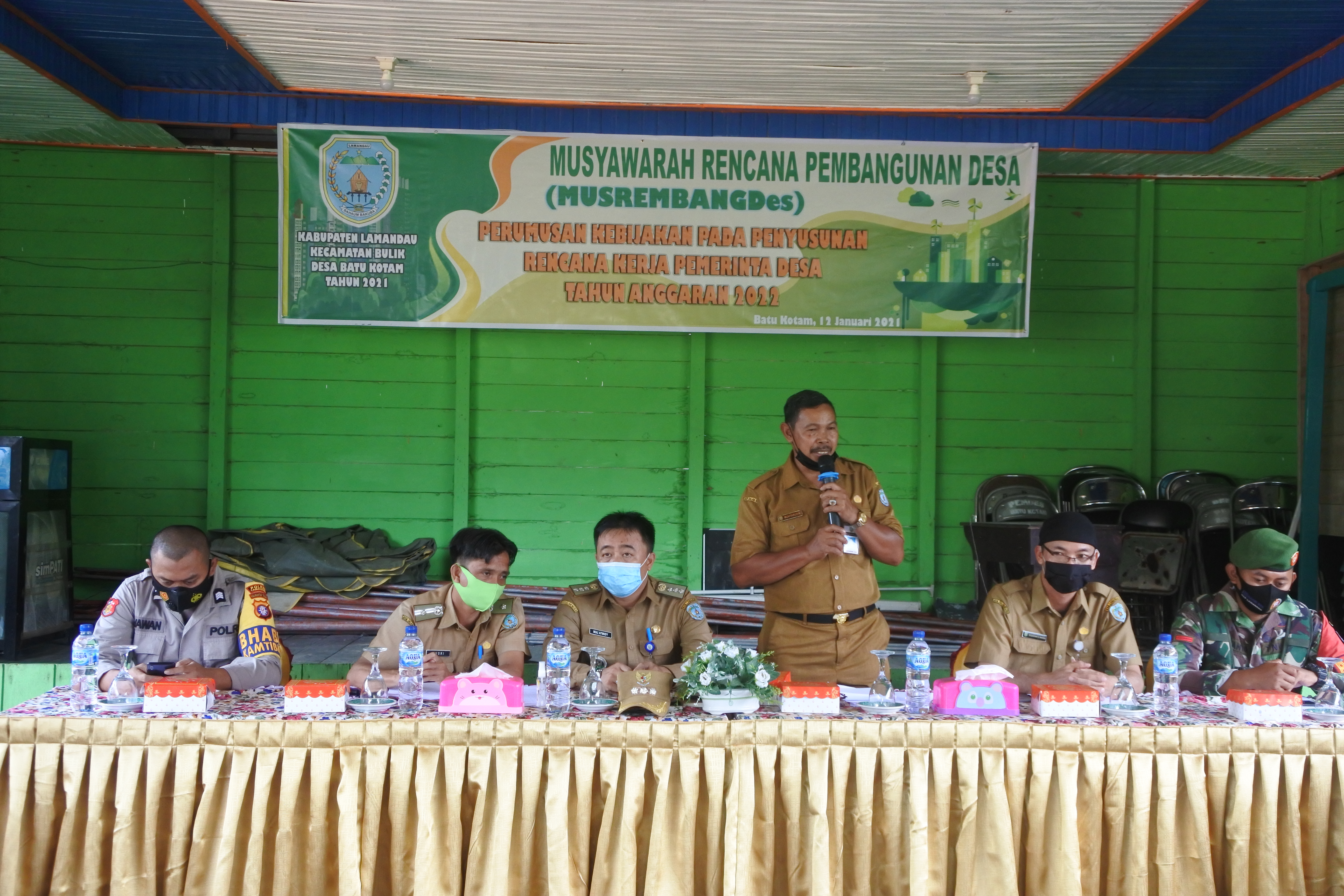 MUSREMBANG DESA BATU KOTAM TAHUN 2021 DALAM RANGKA PENYUSUNAN RKPD PEMERINTAH KABUPATEN LAMANDAU TAHUN 2022